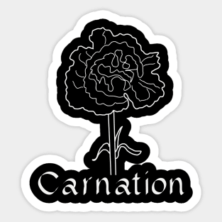 carnation flower floral Sticker